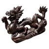 Figurine decorative Drago zodiacale Ornamenti intagliati in legno Decorazione per ufficio Artigianato (palissandro) Modelli Figurine cinesi di buon auspicio