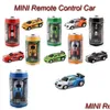 Electric/Rc Car Electric/Rc Car Rc Creative Coke Can Mini Remote Control Cars Collection Radio Controlled Vehicle Toy For Boys Kids Gi Dhvkf