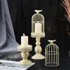 Portacandele Porta gabbie per uccelli vintage Decorazione per tavola di nozze Puntelli in ferro metallico