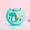 Water Bottles New Summer Cute Donut Ice Cream Water Bottle With St Creative Square Watermelon Cup Portable Leakproof Tritan Bpa Drop D Dhu0E