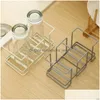 Küche Lagerung Organisation Eisen Tassen Halter Einweg Pappbecher Spender Glas Rack Home Büro Kaffee Station Stand Organizer Dhu8R