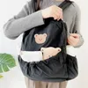 Mochila coreana para pañales de bebé, bolsa de gran capacidad, portátil, oso de dibujos animados, bolsas de hombro de viaje, mamá 240307