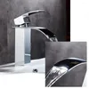 Banyo Lavabo Muslukları Havza Musluk Pirinç Vanity Gemisi Lavabolar Washbasin Soğuk ve Su Mikseri Musluk Şelale Güverte Montajı Krom Tek