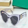 Cat Eye Sunglasses Transparent Brown Women Shades Vintage Glasses Occhiali da sole UV400 Eyewear