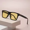 Occhiali da sole in Tom Brand Designer Square Women Men 2024 Prodotti di tendenza di alta qualità Fashioni da guida per la guida retrò Oculos Uv4