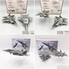 Flygplan Modle WLTK Die-Casting Metal Toy 1/100 Scale Model Lockheed F-22 F22 Raptor Fighter US Air Force 230706 Drop Delivery DHTGB