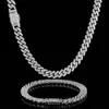 Partihandel Hip Hop Custom 10K 14K Gold Plated Moissanite Diamond Original Kuban Link Chain Halsband Fina smycken 6mm