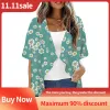 Cover-up High Quality Cardigan Kimono Loose Version Of Beach Wear Women'S Casual Kimono Summer Chiffon Print Bath Wear Half Sleeve Top