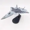 Diecast Metal Eloy 1/100 Scale Russian SU 57 SU57 Fighter Airplane Aircraft Model SU-57 Plan Model Toy for Collection 240223