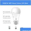 Lâmpadas LED Smart Wifi Bb Rgbc Led A19 7W 500Lm Dimmable Colorf Compatível com Alexa e Home Drop Delivery Lights Iluminação Iluminação Bu Dhgor