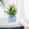 Fiori decorativi realistici finti bonsai fiore in vaso artificiale piccola pianta finta nella decorazione del vaso per l'home office