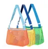 Sacs fourre-tout pour enfants, sac en maille portable, sacs de rangement pour jouets d'enfants, grand sac de plage pour serviettes, sac de maquillage cosmétique pour femmes