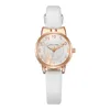 Montres-bracelets dames montre alliage exquis petit cadran quartz bracelet en cuir cadeau décontracté pour les femmes Relogios Feminino