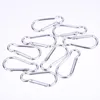 سلاسل المفاتيح 20pcs Carabiner Snap Hooks alluminum alloy d-ring buckles خفيفة الوزن بسرعة التثبيت للتخييم في الهواء الطلق