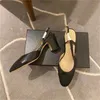 Sukienka Buty klasyczne sandały projektant mody Slingback oryginalne skórzane buty