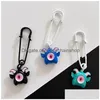 Keychains Lanyards Keychains 브로치 핀 사악한 눈 전화 폰 매력 끈 끈 스트랩 유니어 배낭 액세서리 드롭 배달 패션 ACCE DHNPQ