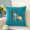 Chenille Jacquard Classic Luxury and Simplicity Modern Pillow Cover SOFA CUSHION COVER VIT HORSE SIDDside Cushion Cushion