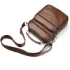 Handbag Men Genuine Leather Small Male Fashion Shoulder Cowhide Crossbody Briefcase Tote