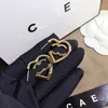 Designer Gold Plated Heart Stud Earrings Luxury Birthday Love Gift Jewelry Boutique Charm Stainless Steel Earrings With Box Hot Style Earrings