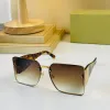 feminine gold-plated frame Sunglasses Women 4579 Black Square Plate Big Double Letter Legs Simple Fashion Style Designer Top High Quality Good Selling UV400 Glasses