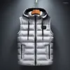 Gilet da uomo 2024 Giacca da uomo Gilet senza maniche imbottito Versione coreana Slim addensato Abbigliamento caldo