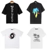 Mens Designer T-shirt Palm Shirt Womens Fashion Angel Couple Short Sleeve High Street Loose Brand Neck