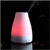 Aromaterapi grossist Ny högkvalitativ 100 ml 7 färg LED -luftfuktare diffusor för aromaterapi trasonic eteriskt oljefartyg droppe dhd3a