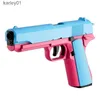 Gun Toys M1911 Colt Toy Gun Pistol Soft Bullet Shell Ejected Blaster Manual Airsoft Air Gun Launcher For Children Adults Shooting Games yq240307