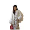 Haining Women's Imitation Mink Coat, koreansk version, fashionabla och smala v-ringning pälsrock 396426