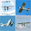 전기/RC 항공기 FMS RC 비행기 1300mm 1. PA-18 PNP 및 RTF J3 PIPER SUPER CUB 5CH GYRO NCE 트레이너 초보자 드롭 배달 DHA4O