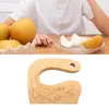 Knives Pretend Wooden Cutter Kitchen Cutting Toy Playset For 4 Years Old Up