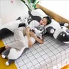 110 cm/90 cm/70 cm Husky duża długa poduszka Plush Animals Grey Pedding Plushes Plushes Prezent urodzinowy dzieci 240307