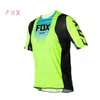 2023 Mens T-shirts Fox Summer Outdoor Cykeldräkt Rund hals Kort ärm Snabbt torrt andningsbar motorcykel Speed ​​Drop IU4U