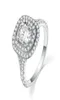 Brilliant Forever 2ct Cushion Cut Diamond Solid Platinum 950 Ring Engagement Jewelry3728518