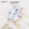 CWP 2021 Top Marca Longbo Moda de lujo Casual Cuarzo Relojes de cerámica Lady Relojes Mujer Mujer Reloj de pulsera Vestido de niña Mujer Ladie317Q