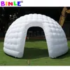 wholesale 6mWx3.5mH (20x11.5ft) with blower Commercial Mobile 4m LED Inflatable Half Dome Tent InflatableS Luna Tents Temporary Cocktail Bar For Party Show