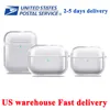 Stock USA per Airpods pro 2 Airpod di seconda generazione 3 4 Accessori per cuffie Custodia protettiva in TPU solido Custodia antiurto per ricarica wireless