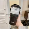 Vattenflaskor 330900 ml kaffe termisk mugg rostfritt stål termos tumbler koppar vakuumkolv termo termocup 221130 droppleverans dhsxg