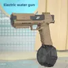 Gun Toys 2023 New Glock Electric Repeater Water Gun hela automatisk Gecko Water Gun Summer Spray Water Gun Toyl2403