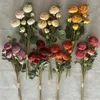 装飾的な花人工植物サウザンドレイヤーケーキペ​​ーニーパパイヤとベゴニアホームガーデン飾り