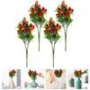 Fiori decorativi Simulazione Bouquet di fragole Ramo Frutti finti Adornano decorazioni per ufficio in plastica artificiale