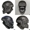 Party Masken Waylike Film Aliens Vs Predator Maske Cosplay Kostüm Alien Antenne Horror Halbe Latex Requisiten Halloween Drop Lieferung Dhqff