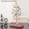 Storage Boxes Bird Tree Shaped Necklace Jewelry Stand Earring Box Necklaces Rings Fine Workmanship