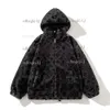 여자 재킷 2024 겨울 느슨한 숙녀 면화 옷 플러시 커플 디자이너 브랜드 v 코트 따뜻한 숙녀 코트