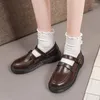 Sapatos casuais lolita mulheres japonesas Mary Jane Jane Vintage Girls Students Uniform High Heel Plataforma