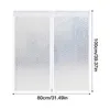 Vorhang-Fenster-Isolierungsset für den Winter, hitzebeständige Türfolien-Isolator, 100 x 80 cm, durchscheinend, reißfest
