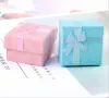 Free Shipping Jewelry Storage Paper Box Multi colors Ring Stud Earring Packaging Gift Box For Jewelry 4*4*3 cm 2024307