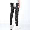 Jeans violets Hommes Designer Mens Skinny Kusbi Jeans Designer Denim Pant Distressed Ripped Biker Noir Bleu jocn Jean Slim Fit Moto