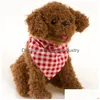 Dog Collars & Leashes 100Pcs/Lot Wholesale New Arrival Mix 60 Colors Dog Puppy Pet Bandana Collar Cotton Bandanas Tie Grooming Product Dhyzu