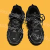 2024 Famosa Marca Zapatos Casuales Diseñador Hombres Mujeres Track 3 3.0 Plataforma Zapatillas Vintage Tracks Runners Con Calcetines.Deportivas Gomma Piel M37